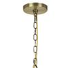 Benjara BM233250 26.5 x 24.5 x 24.5 in. Metal Chandelier with 5 Candelabra Holders, Gold view 2