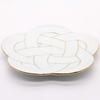24to3 Nishitomi Pottery Arita Ware Plate, Tasei Kiln Platter, Plate, Approx. 8.7 inches (22 cm), Plum Knot, Gold, Christmas, New Year's Tableware, Made in Japan view 2