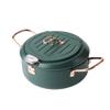 Oil And Temperature Control Fryer, 304 Stainless Steel Tempura Fryer, Portable Household Kitchen, Fuel-Saving Induction Cooker, Gas Stove Fryer,24cm view 1