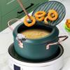 Oil And Temperature Control Fryer, 304 Stainless Steel Tempura Fryer, Portable Household Kitchen, Fuel-Saving Induction Cooker, Gas Stove Fryer,24cm view 2