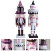 NUOBESTY 2pcs Christmas Nutcracker Ornaments Walnut Soldier Puppets for Desktop Decorations Cute Holiday Decor for Fine Workmanship and Charming Design view 4