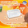 MT Products Clear Plastic Hinged Containers for Loaf or Hoagies 8" x 4" x 3.8" - Disposable Food Containers (Pack of 20) - Made in the USA view 3