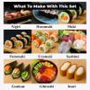 Albino monkey Sushi Making Kit for Beginners with Bazooka, Sashimi Knife, 2 Mats (Bamboo/Dishwasher-Safe PP), Nigiri Mold & Avocado Slicer | Food-Safe, Giftable, Step-by-Step Video Guide view 3
