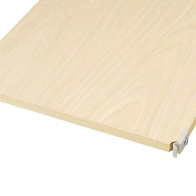  MUJI 61179605 Steel Unit Shelf, Wood Additional Shelf, Gray for 16.5 inch (42 cm) Width