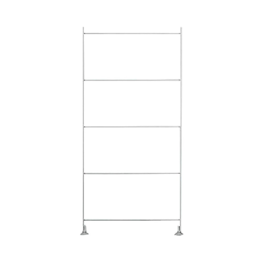  MUJI 02998370 Steel Unit Shelf, Additional Scallops, Small, Light Gray, for Height 83cm Type