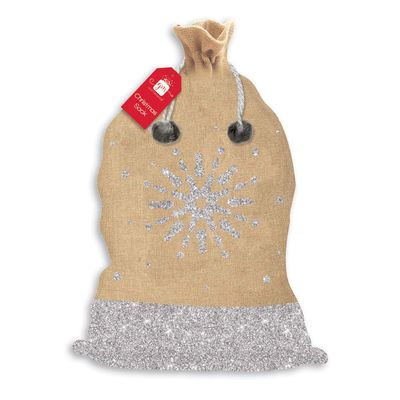 DesignGroup Christmas Santa Stockings, L, Multicolor
