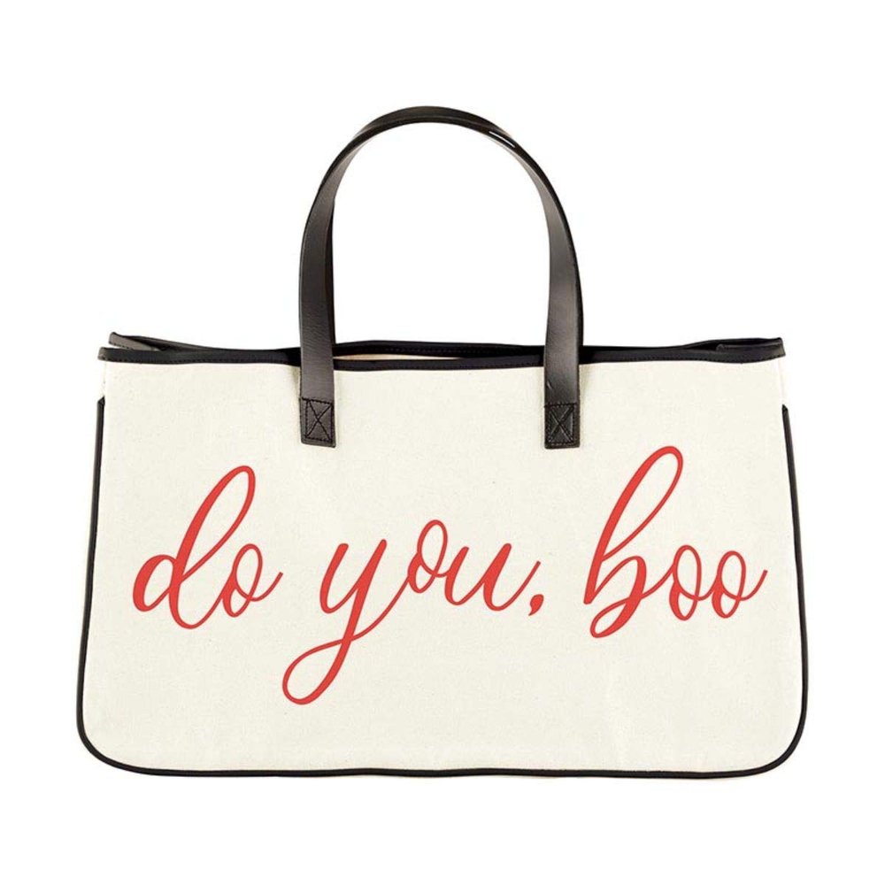 Creative Brands Slant Collections Canvas Tote, Do You, Boo
