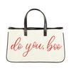 Creative Brands Slant Collections Canvas Tote, Do You, Boo view 1