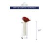 Badash Donovan Crystal Glass Bud Vase - 10" Tall Handcrafted Lead-Free Optical Crystal Glass Vase for Flower Buds & Unique Contemporary Home Decor Accent view 4