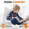 Cheer Collection Reading Pillow with Arms  Portable Bed Pillow for Sitting Up & Support, Hollow Fiber-Filled Back Rest Pillow for Sitting in Bed & Couch, Machine Washable, White (Small) view 2