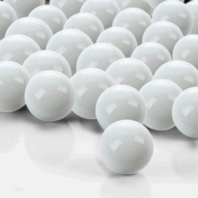 CYS EXCEL White Glass Gemstone Vase Filler (5 LBS) Aquarium Round Marble Beads Decorative Mosaic Pebbles