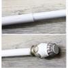 CXYGZLJ Bathroom Punch-Free Telescopic Rod, Shower Curtain Rod, Clothes Rail, Curtain Rod, European Style, White Pull Rod (Size : 150-260CM) view 3