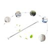 CXYGZLJ Stainless Steel Shower Curtain Rod, No Perforated Telescopic Rod, Clothes Rail, Bedroom Closet Rod, Triangular Head Pull Rod (Size : 70-120CM) view 2