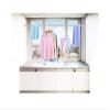 CXYGZLJ Stainless Steel Shower Curtain Rod, No Perforated Telescopic Rod, Clothes Rail, Bedroom Closet Rod, Triangular Head Pull Rod (Size : 70-120CM) view 4
