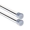 CXYGZLJ Stainless Steel Clothes Rail, Punch-Free Telescopic Shower Curtain Rod, Full Spring Curtain Rod, Wardrobe Pole, 304 Stainless Steel Telescopic Rod Pull Rod (Size : 91-160cm) view 2