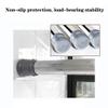 CXYGZLJ Stainless Steel Clothes Rail, Punch-Free Telescopic Shower Curtain Rod, Full Spring Curtain Rod, Wardrobe Pole, 304 Stainless Steel Telescopic Rod Pull Rod (Size : 91-160cm) view 3