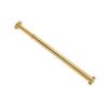 Adjustable Tension Shower Curtain Rod Brushed Stainless Steel For Window Drapery With Fixed Triangle Structure And 2.8CM Thickened Diameter, Curtain Pole, Wardrobe Rail (Golden97-160cm) Pull rod view 2