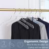 Acrylic Hangers Clear and Gold Premium Quality Clothes Hangers Standard Clothing view 2
