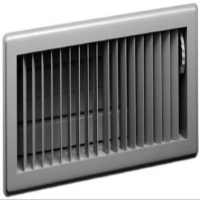 Swivel 413W2X10 White Floor Register44; 2 x 10 in