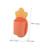 1pc Self-Adhesive Carrot Storage Rack for Bathroom and Home Creative Silicone Organizer for Toothbrushes and Sundries No Drill Easy Installation Wall Mount Hanger view 2