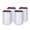 PYD Life 4 Pack 12 OZ Sublimation Blanks Can Insulator White Stainless Steel Can Cooler Beer Holder for Tumbler Press Sublimation Oven Printing view 1