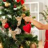 BESTOYARD 24Pcs Golden Angel Christmas Tree Ornaments - 2.36 Inch Plastic Hanging Decor for Xmas Trees, Fireplace, Table, Shelf, Garden, and Yard view 3