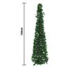 4ft Green Glittery Tinsel Christmas Tree, Holiday Decoration Artificial Christmas Tree Metal Stand, Xmas Trees with Plump Sequin for Holiday Decor - Easy to Assemble view 2