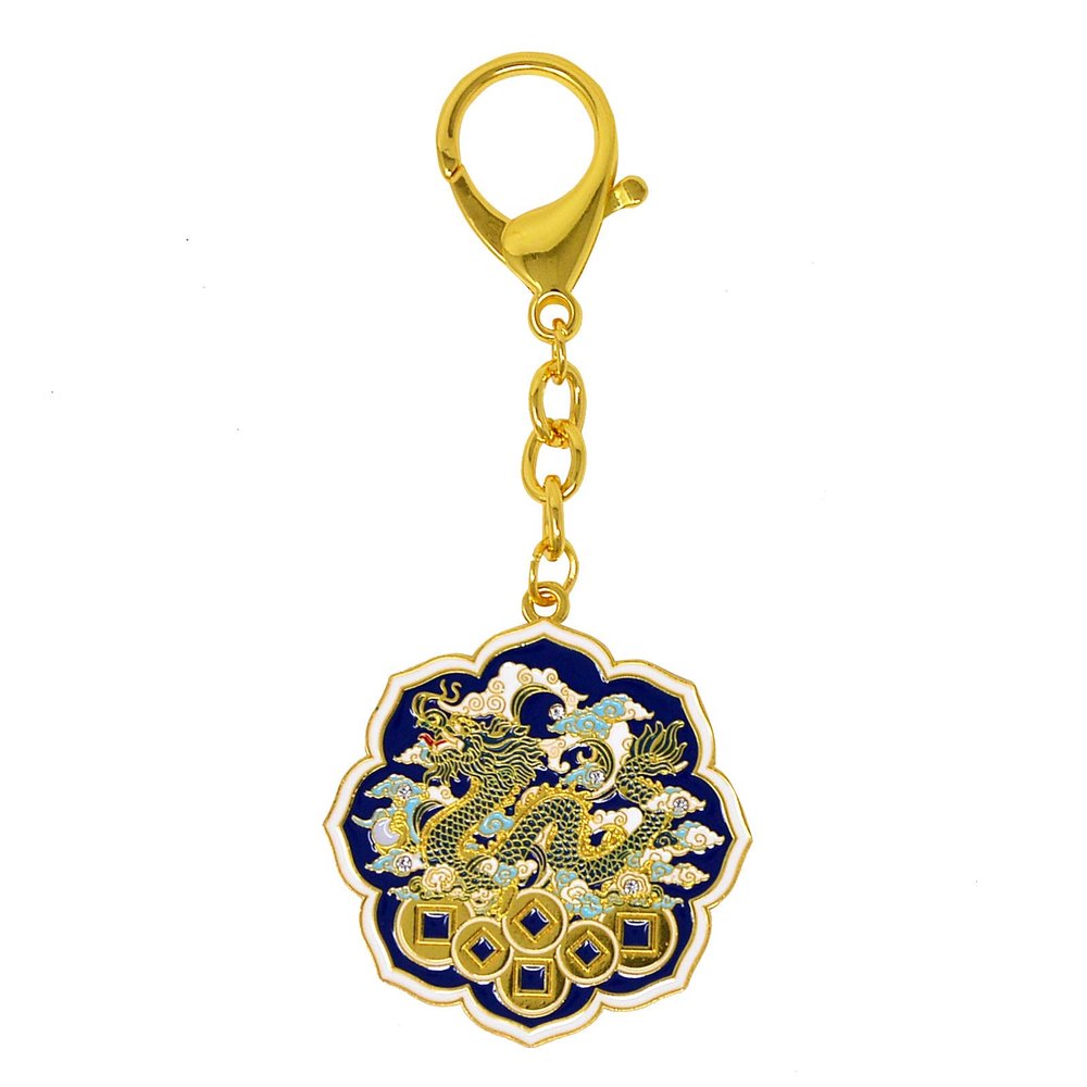 fengshuisale Dragon Heavenly Seal Hanging Keychain W4285