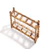 Tozai Home WTR006 Natural Bamboo Vase Includes 5 Glass Tubes view 3