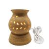 India Meets India Electric Diffuser Aroma Oil Burner Matki Shape Handicraft by Awarded Indian Artisan (Brown) view 3