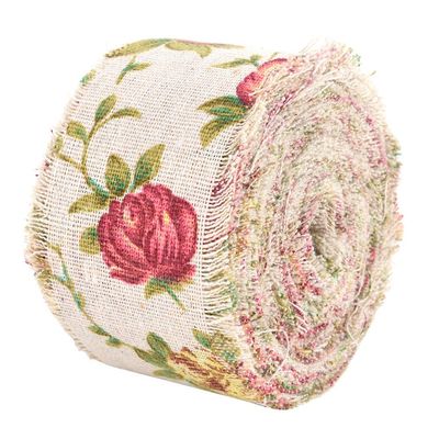 DIY Burlap Roll, 10m Burlap Ribbon Wired, for Clothing Decorating for Home Decorating Wedding Birthday Party