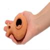 Herodian Biblical Clay Oil Lamp - Classic Brown Ancient Replica with Certificate of Authenticity- Handmade Holy Land Judaica and Christian Faith Gift view 4