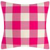 AHAHM Pink and White Buffalo Check Plaid Throw Pillow Covers Farmhouse Decorative Throw Pillow Case Indoor Outdoor Cushion Cover Pillowcase for Sofa 18X18 Inch Set of 4 view 2