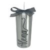 Personalized Skinny Stainless Steel Insulated Tumbler Travel Cup 20 ounce view 2