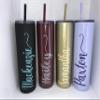 Personalized Skinny Stainless Steel Insulated Tumbler Travel Cup 20 ounce view 4