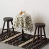 Antique Round Wooden Chair Log Cabin Stools Set of 2 view 2