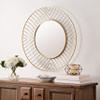 Safavieh 32.9-Inch Round Fonna Wall Mirror, Gold view 2