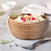 Rainforest Bowls Set of 4 Jumbo Stripes Coconut Bowls, 4 Wooden Spoons & 4 Reusable Bamboo Straws - 100% Natural, Hand Carved by Artisans, Eco-Friendly & Sustainable - Smoothie/Acai/Salad Bowls view 4