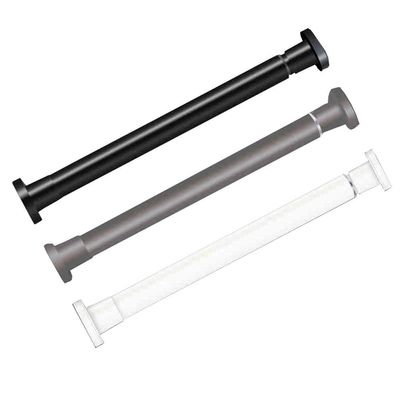Adjustable Between 60 to 120 Inches Shower Curtain PoleQuality Modern Bathware Pull Rod (Color : Gray, Size : 95-115cm)