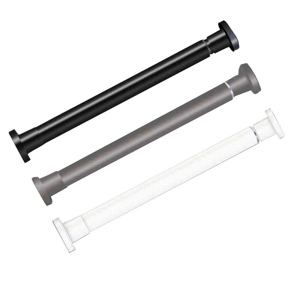 Adjustable Between 60 to 120 Inches Shower Curtain PoleQuality Modern Bathware Pull Rod (Color : Gray, Size : 95-115cm)