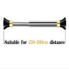 CXYGZLJ No Drilling Stainless Steel Telescopic Shower Curtain PoleHeavy Duty Hanging Bar with Spring Tension RodCurtain Rod Bedroom Clothes Rail Toilet Drying Rack Pull Rod (Size : 150-210cm) view 2