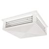 Leyso 16 White Powder Coated 4-Way Adjustable Air Diffuser for Evaporative Swamp Cooler, 18 x 18" Mounting Edge (16"x16"x6") view 1