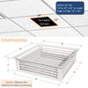 Leyso 16 White Powder Coated 4-Way Adjustable Air Diffuser for Evaporative Swamp Cooler, 18 x 18" Mounting Edge (16"x16"x6") view 2