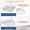 Leyso 16 White Powder Coated 4-Way Adjustable Air Diffuser for Evaporative Swamp Cooler, 18 x 18" Mounting Edge (16"x16"x6") view 3