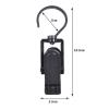 Wenplus 10 PCS Super Strong Plastic Swivel Hanging Hooks Home Swivel Laundry Clips Curtain Clips Clothes Pins Beach Towel Clips, 4.3inch, Black view 2