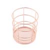 VALINK Wire Iron Storage Basket Rose Gold Durable Home Office Desk Shelf Desktop for Kichen Cabinets Bedroom Bathroom view 1