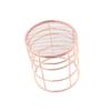 VALINK Wire Iron Storage Basket Rose Gold Durable Home Office Desk Shelf Desktop for Kichen Cabinets Bedroom Bathroom view 2