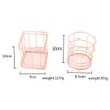 VALINK Wire Iron Storage Basket Rose Gold Durable Home Office Desk Shelf Desktop for Kichen Cabinets Bedroom Bathroom view 3