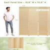 JOSTYLE Room Divider Folding Privacy Screen, 5 Panel Room Dividers 6 ft. Tall Bamboo Partition Wall Separation Dividers Freestanding, 70.9" H x 99" W view 4