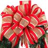 20" Handcrafted Northern Spruce Wreath, Red Ribbon with Real Touch Feel, Perfect Front Door Christmas Holiday Dcor for Home, Office, Party & Events view 3